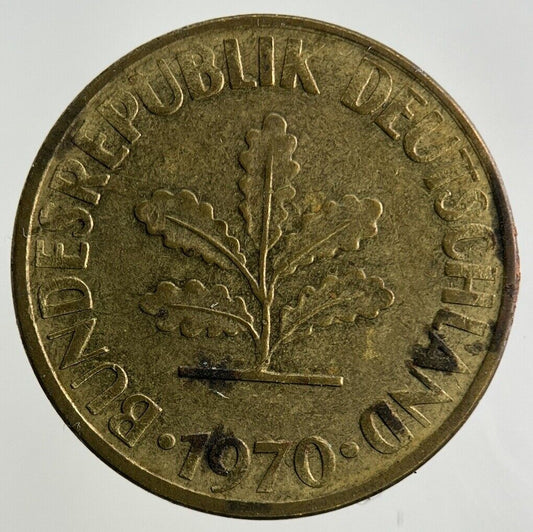 1970 Germany 10 Pfennig Coin | Fine Collectable Grade