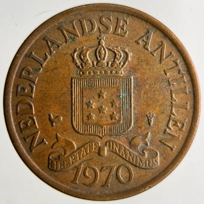 1970 Netherlands 2 1/2 Cents Coin | Fine Collectable Grade