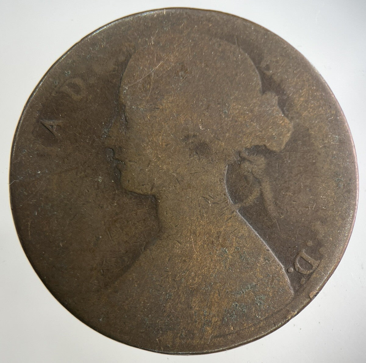 1866 Victoria One Penny Coin | Fair Grade