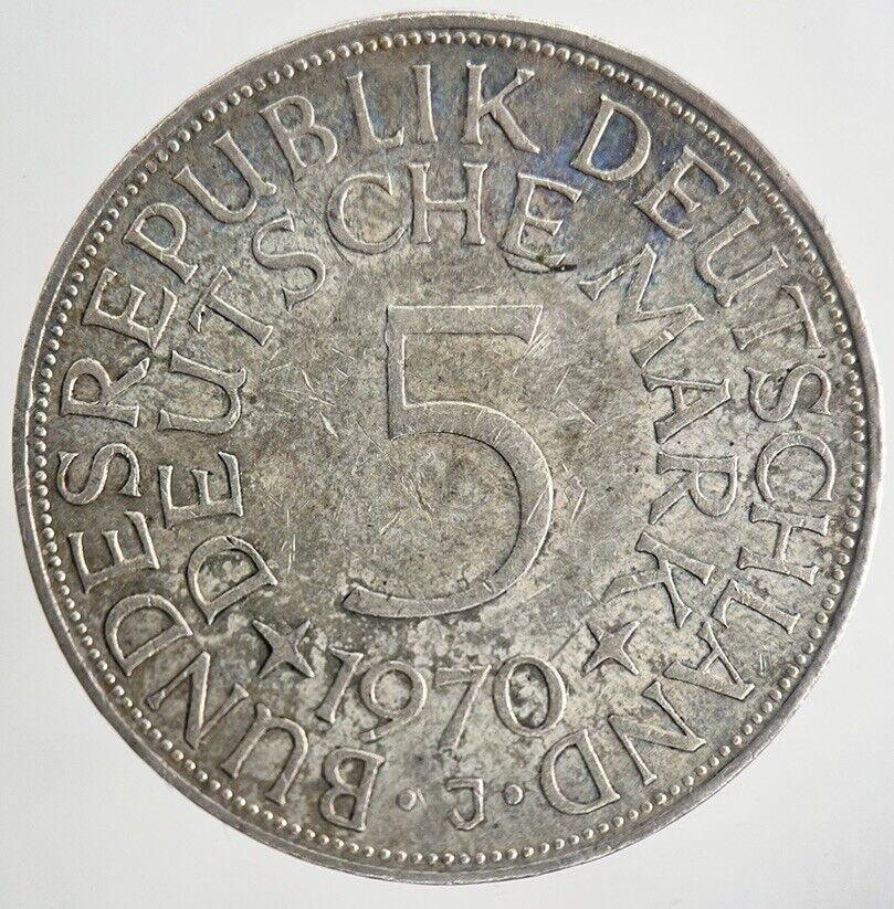 1970-J Germany 5 Mark Silver Coin | Very High Grade
