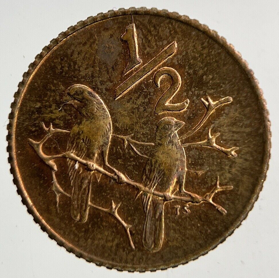 1970 South Africa 1/2 Half Cent Coin | Fine Collectable Grade