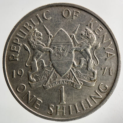 1971 Africa Kenya 1 Shilling Coin | Fine Collectable Grade
