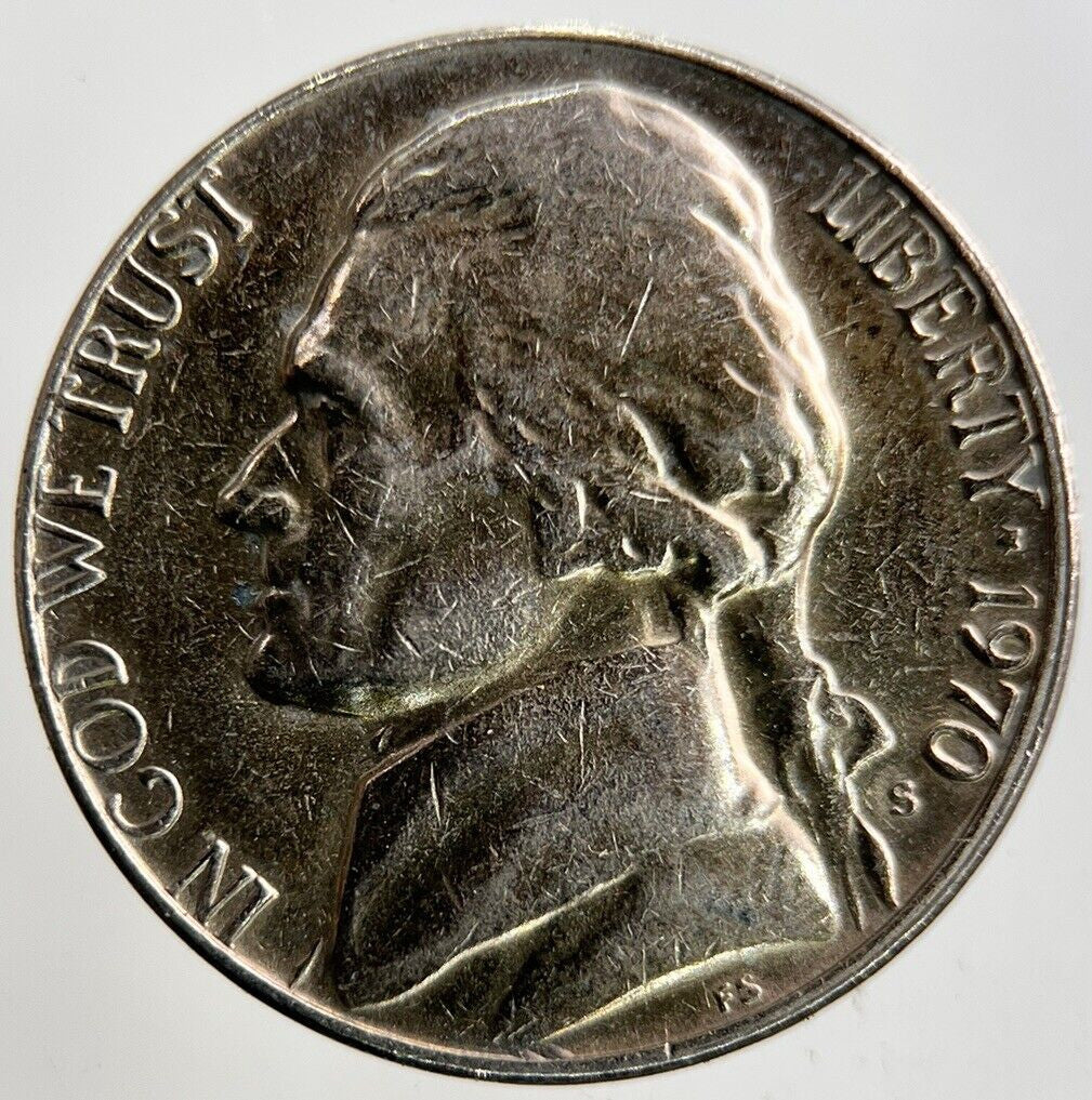 1970 US USA Nickel 5 Cents Coin | Collectable Grade