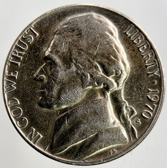 1970 US USA Nickel 5 Cents Coin | Collectable Grade