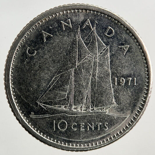 1971 Canada 10 Cents Coin | Fine Collectable Grade