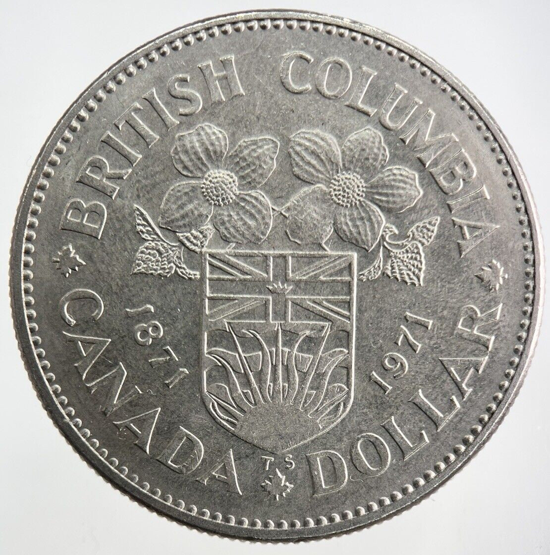1971 British Columbia Canada One Dollar Coin | Very High Grade