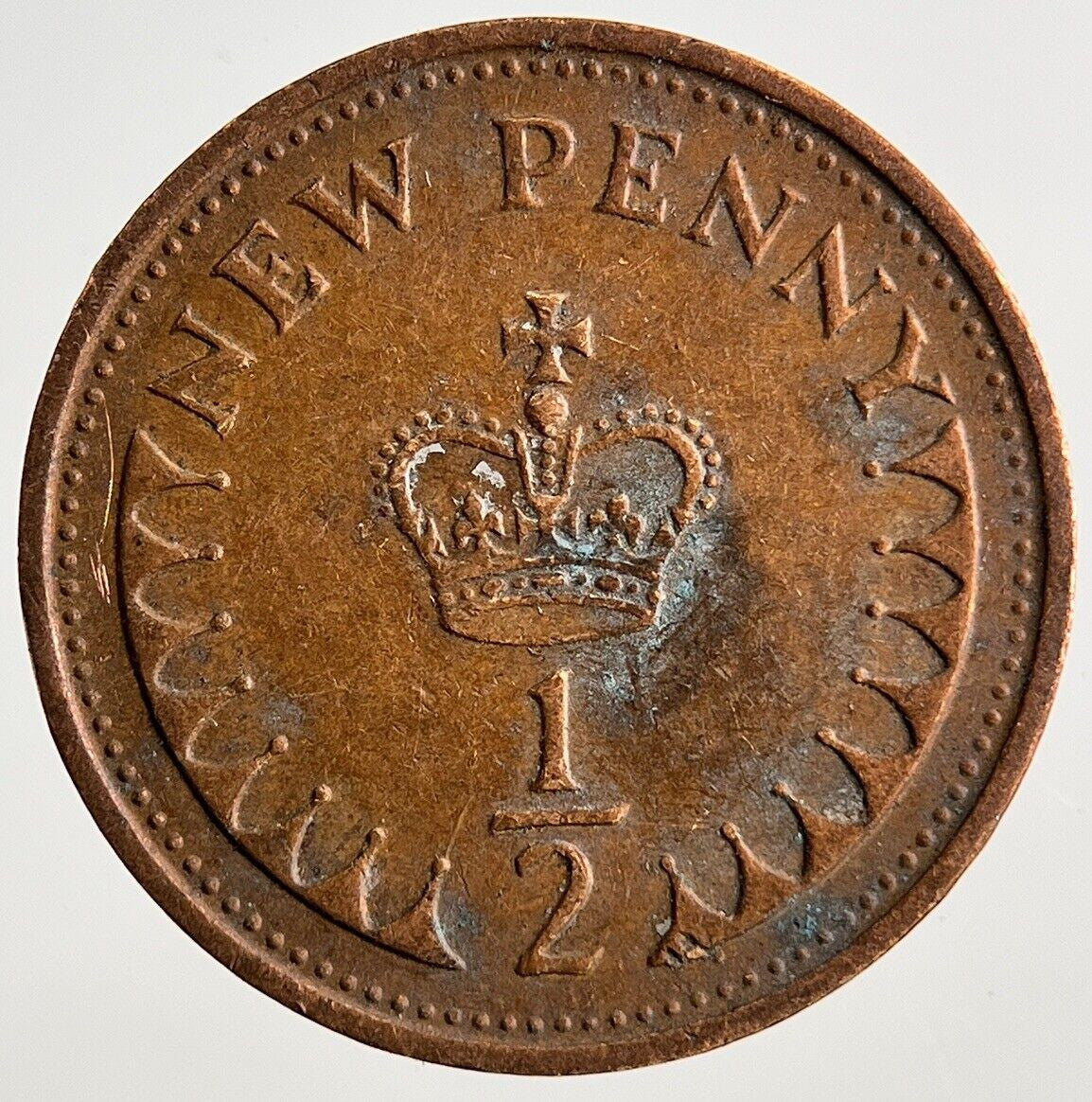 1971 Elizabeth II 2nd 1/2 Half New Penny Pence Coin | Fine Collectable Grade