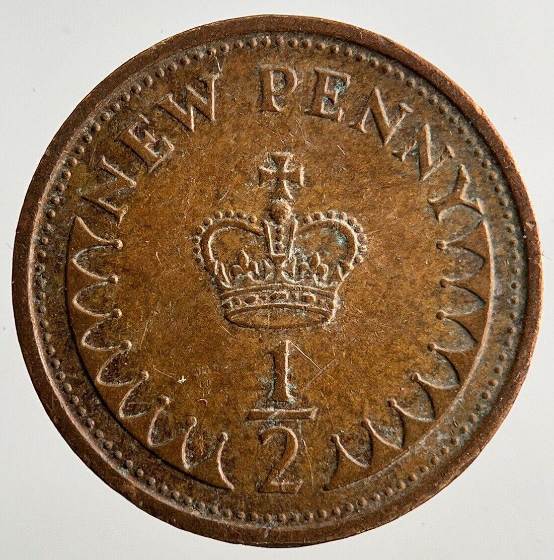 1971 Elizabeth II 2nd 1/2 Half New Penny Pence Coin | Fine Collectable Grade