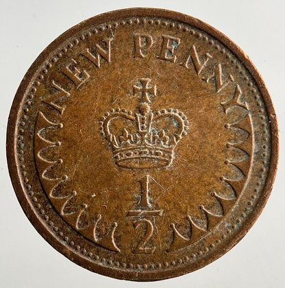 1971 Elizabeth II 2nd 1/2 Half New Penny Pence Coin | Fine Collectable Grade