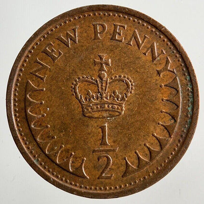 1971 Elizabeth II 2nd 1/2 Half New Penny Pence Coin | Fine Collectable Grade