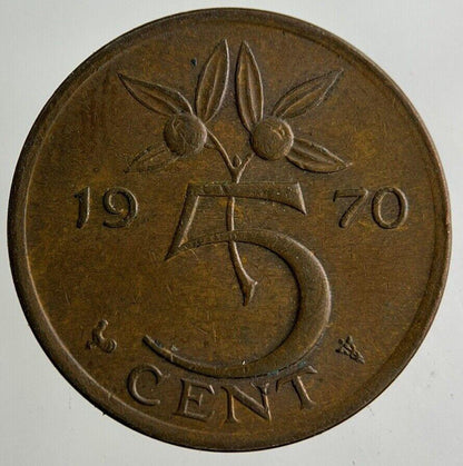 1970 Netherlands 5 Cents Coin | Fine Collectable Grade