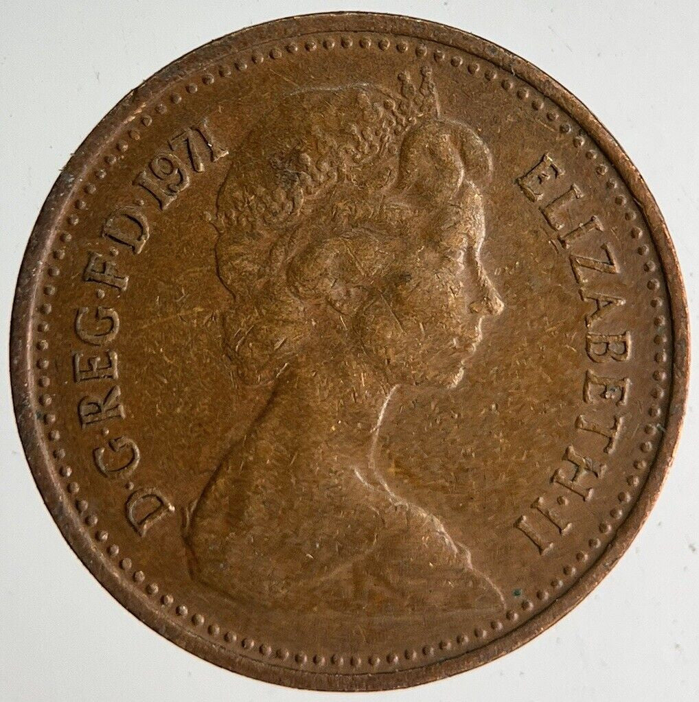 1971 Elizabeth II 2nd New Half-Penny Coin | Very High Grade