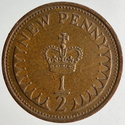 1971 Elizabeth II 2nd New Half-Penny Coin | Very High Grade