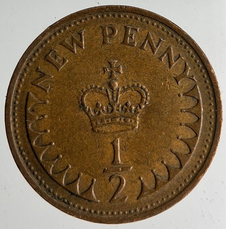 1971 Elizabeth II 2nd New Half-Penny Coin | Very High Grade