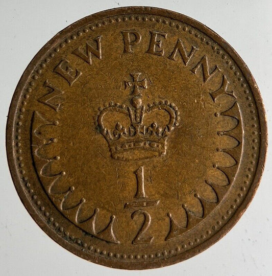 1971 Elizabeth II 2nd New Half-Penny Coin | Very High Grade