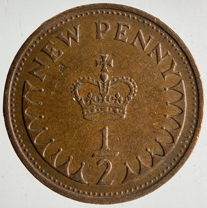 1971 Elizabeth II 2nd New Half-Penny Coin | Very High Grade