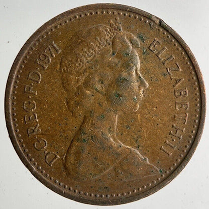 1971 Elizabeth II 2nd New Half-Penny Coin | Very High Grade