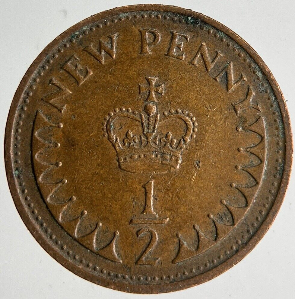 1971 Elizabeth II 2nd New Half-Penny Coin | Very High Grade