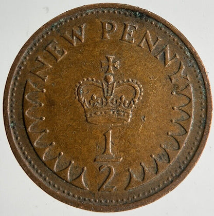 1971 Elizabeth II 2nd New Half-Penny Coin | Very High Grade