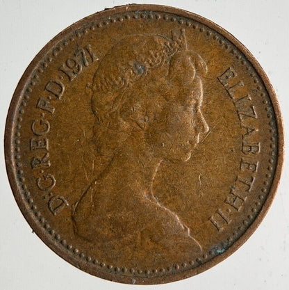 1971 Elizabeth II 2nd New Half-Penny Coin | Very High Grade