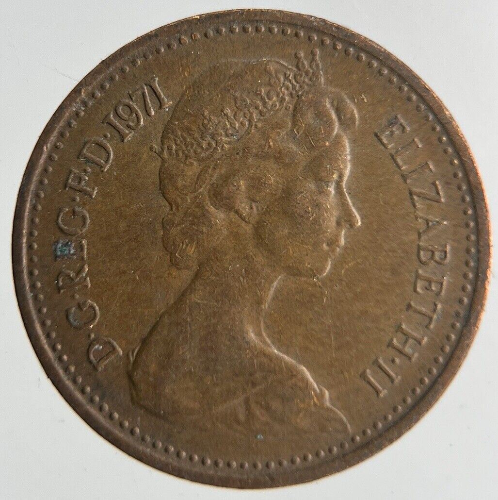 1971 Elizabeth II 2nd New Half-Penny Coin | Very High Grade