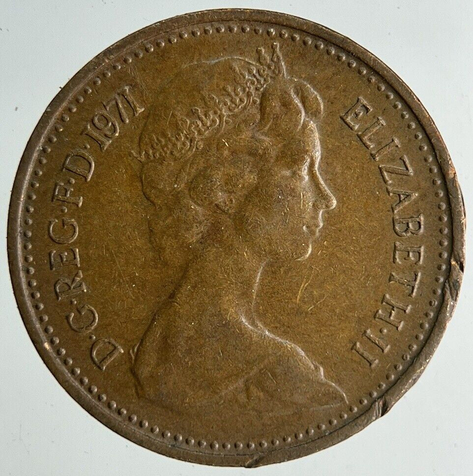 1971 Elizabeth II 2nd New Half-Penny Coin | Very High Grade