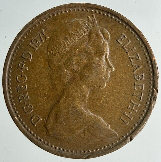 1971 Elizabeth II 2nd New Half-Penny Coin | Very High Grade