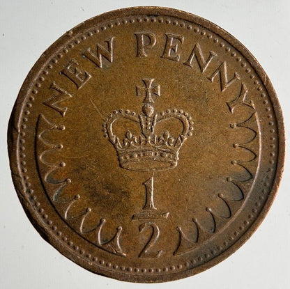 1971 Elizabeth II 2nd New Half-Penny Coin | Very High Grade