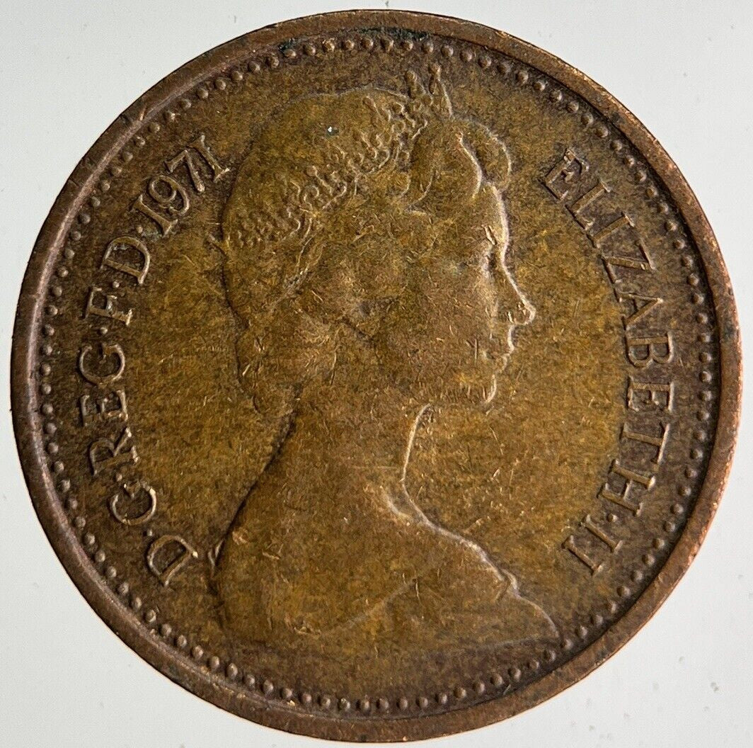 1971 Elizabeth II 2nd New Half-Penny Coin | Very High Grade