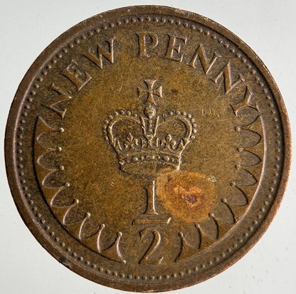 1971 Elizabeth II 2nd New Half-Penny Coin | Very High Grade