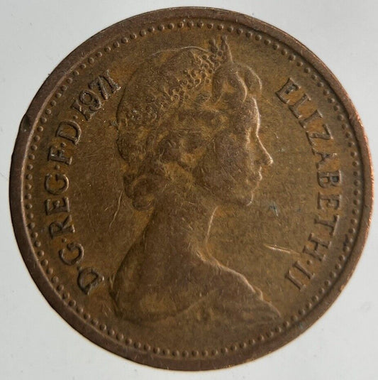 1971 Elizabeth II 2nd New Half-Penny Coin | Very High Grade