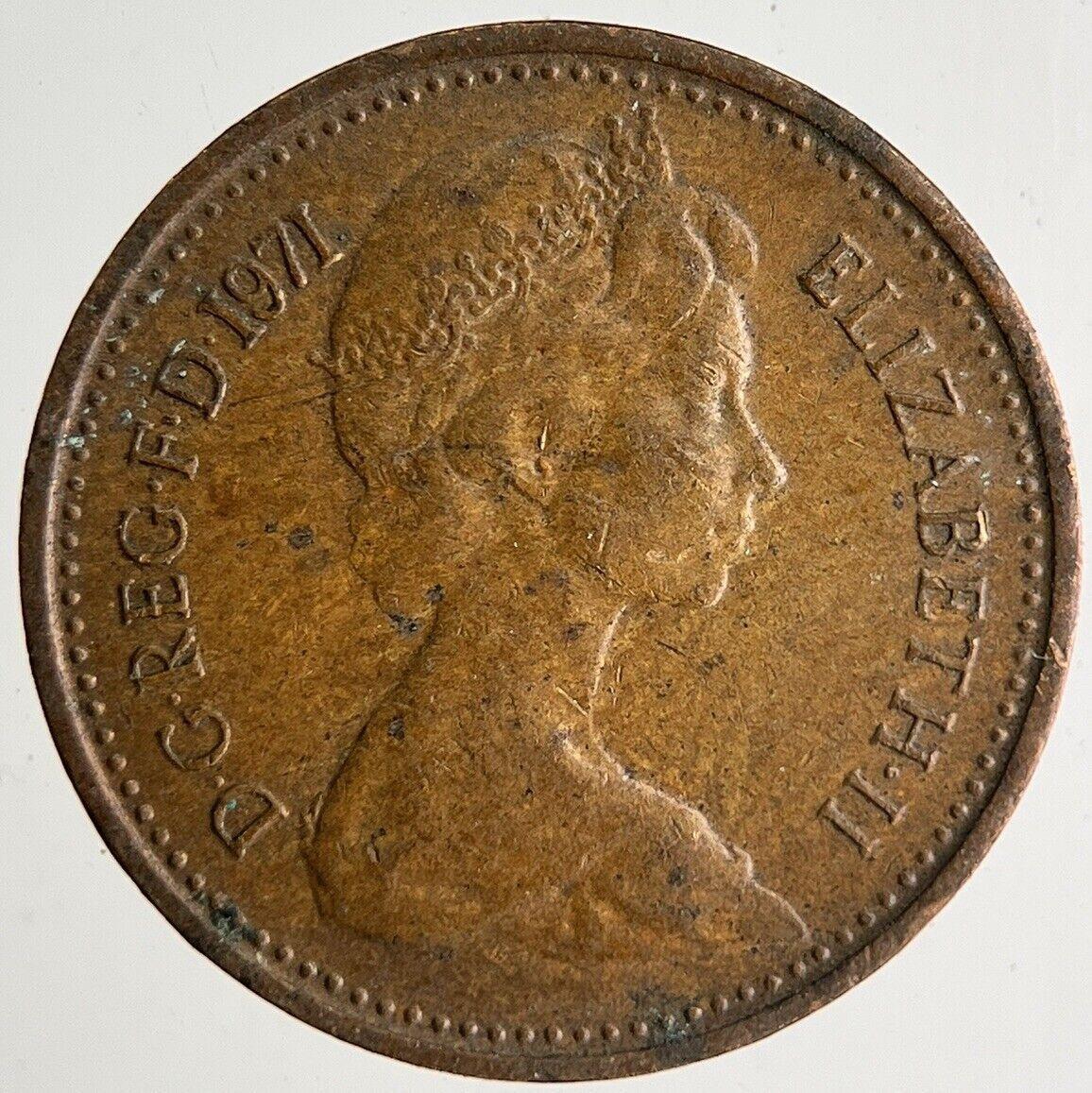 1971 Elizabeth II New 1/2 Half-Penny Coin | Very High Grade