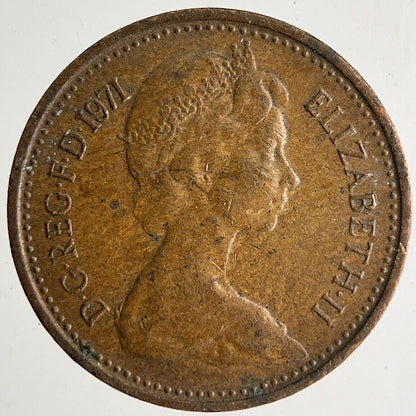1971 Elizabeth II New 1/2 Half-Penny Coin | Very High Grade