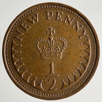 1971 Elizabeth II New 1/2 Half-Penny Coin | Very High Grade