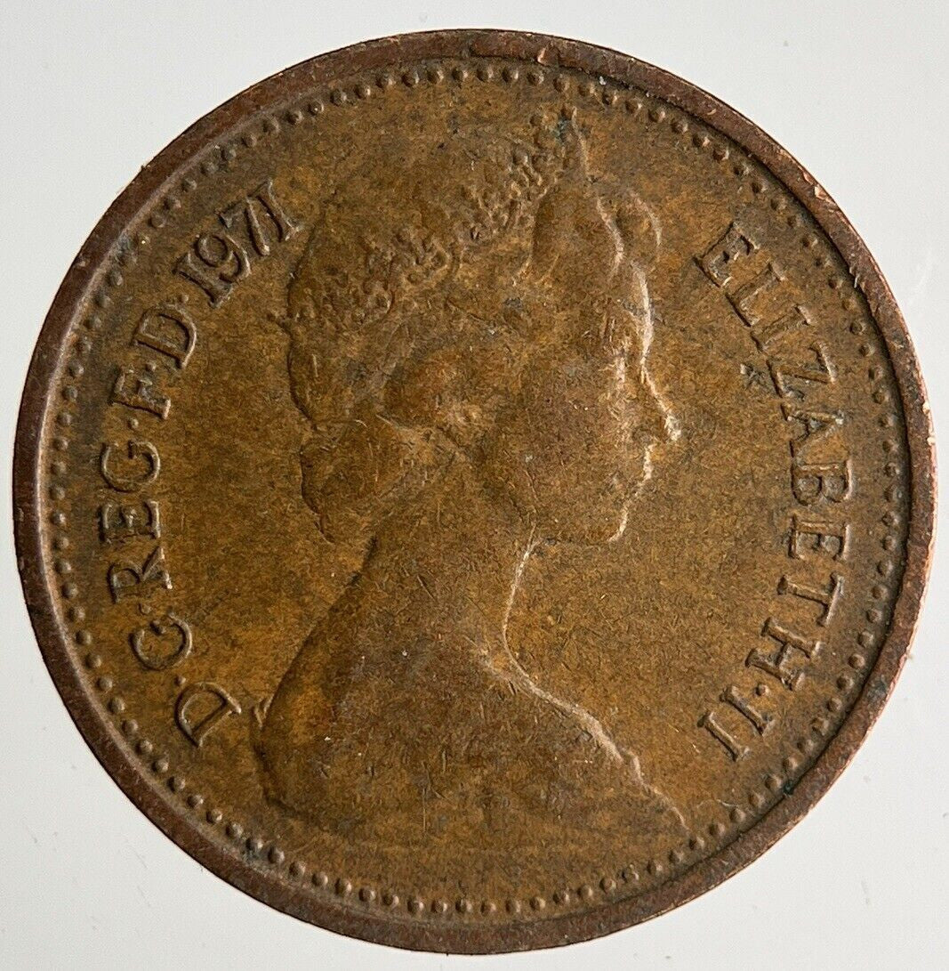 1971 Elizabeth II New 1/2 Half-Penny Coin | Very High Grade