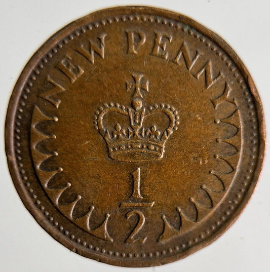 1971 Elizabeth II 2nd New Half 1/2 Penny Coin | Very High Grade