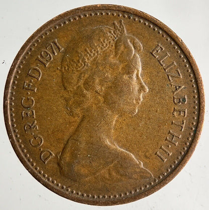 1971 Elizabeth II New 1/2 Half-Penny Coin | Very High Grade