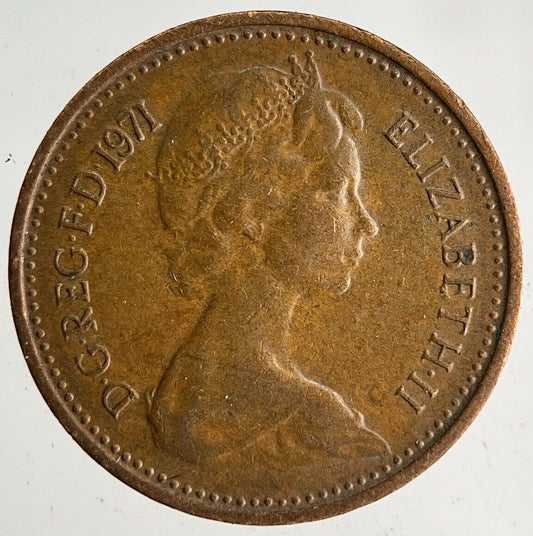 1971 Elizabeth II New 1/2 Half-Penny Coin | Very High Grade