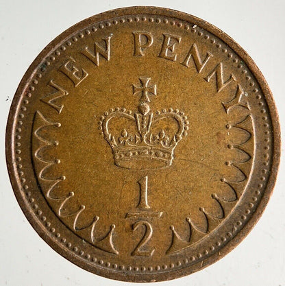 1971 Elizabeth II New 1/2 Half-Penny Coin | Very High Grade