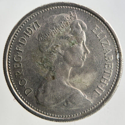 1971 Elizabeth II 2nd 5p Five-Pence Coin | Fine Collectable Grade