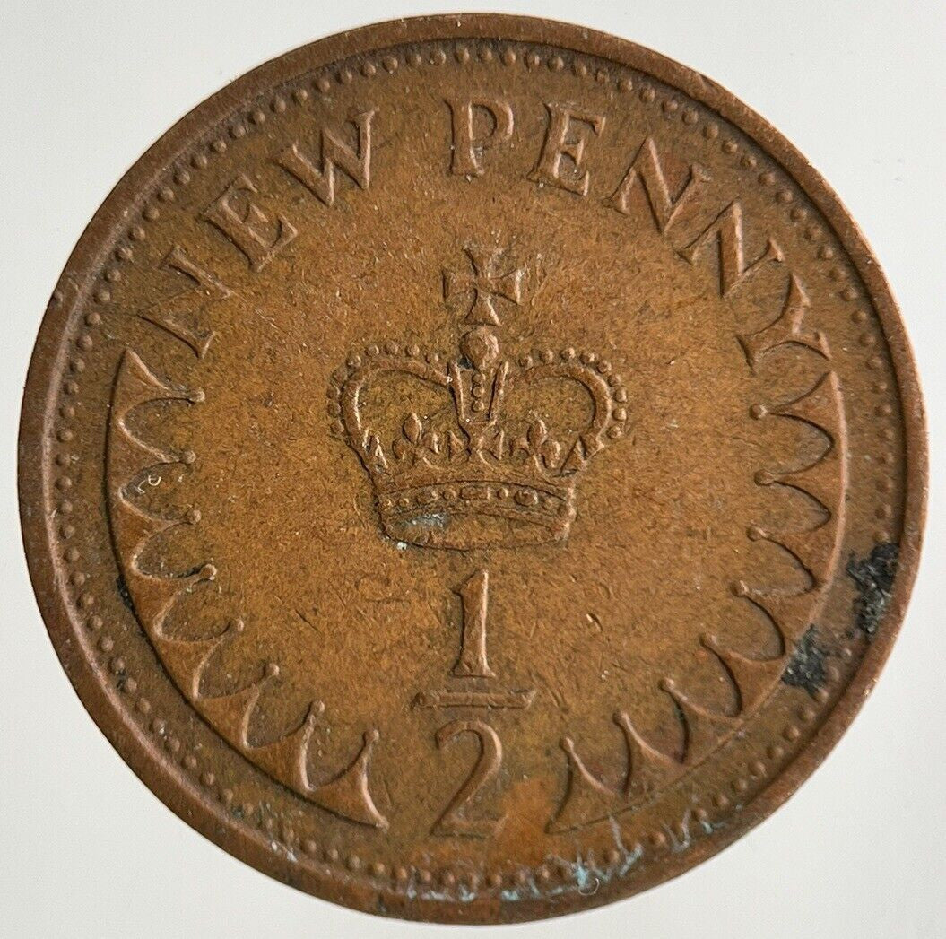 1971 Elizabeth II 2nd New 1/2 Half-Penny Coin | Fine Collectable Grade