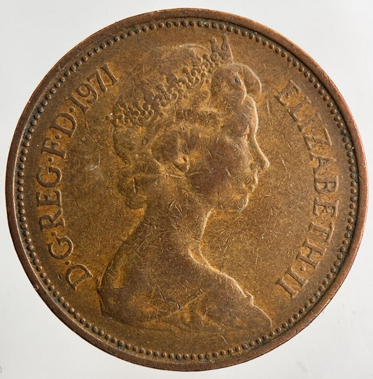 1971 Elizabeth II 2nd 2p Two-Pence Coin | Fine Collectable Grade