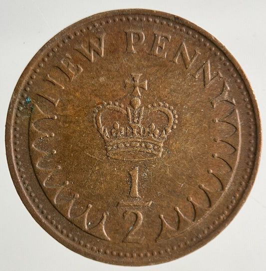 1971 Elizabeth II 2nd New 1/2 Half-Penny Coin | Fine Collectable Grade
