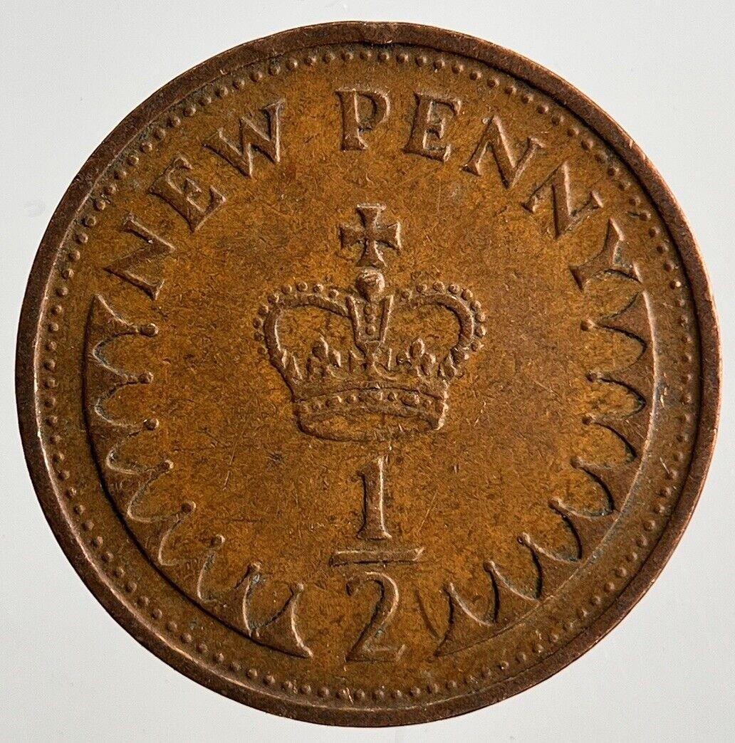1971 Elizabeth II 2nd 1/2 Half New Penny Pence Coin | Fine Collectable Grade