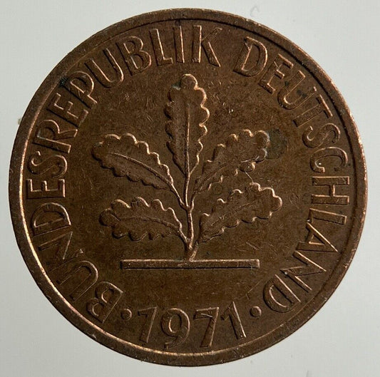 1971 Germany 1 Pfennig Coin | Fine Collectable Grade