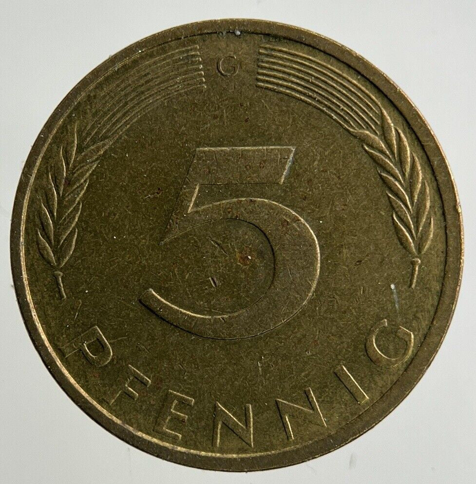 1971 Germany 5 Pfennig Coin | Fine Collectable Grade