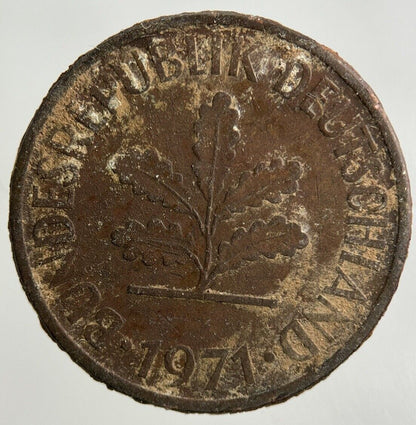 1971 Germany 10 Pfennig Coin | Fine Collectable Grade