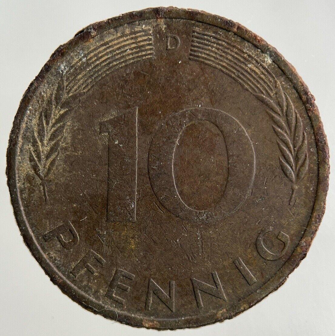 1971 Germany 10 Pfennig Coin | Fine Collectable Grade