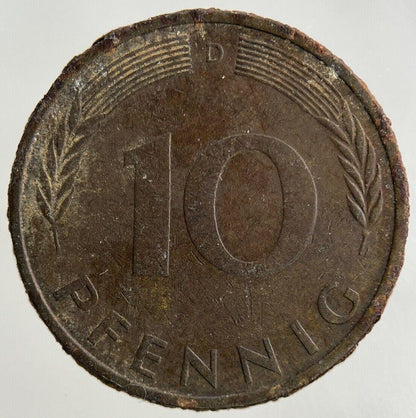 1971 Germany 10 Pfennig Coin | Fine Collectable Grade