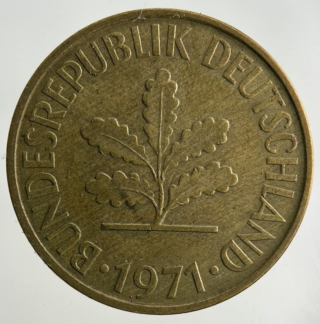 1971 Germany 10 Pfennig Coin | Fine Collectable Grade